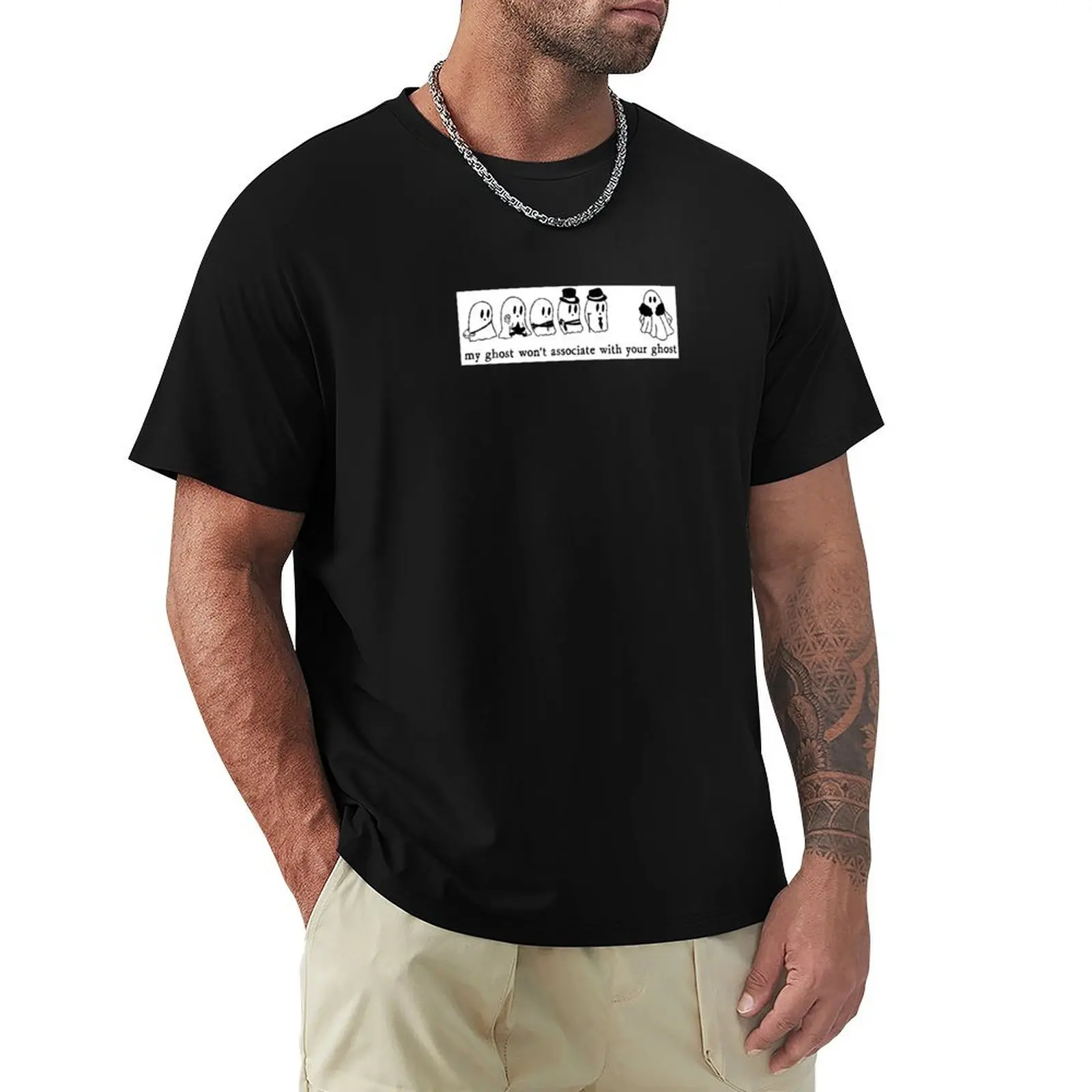 Six of Crows- my ghost won’t associate with your ghost T-Shirt Casual Minimalist Short Sleeve Top