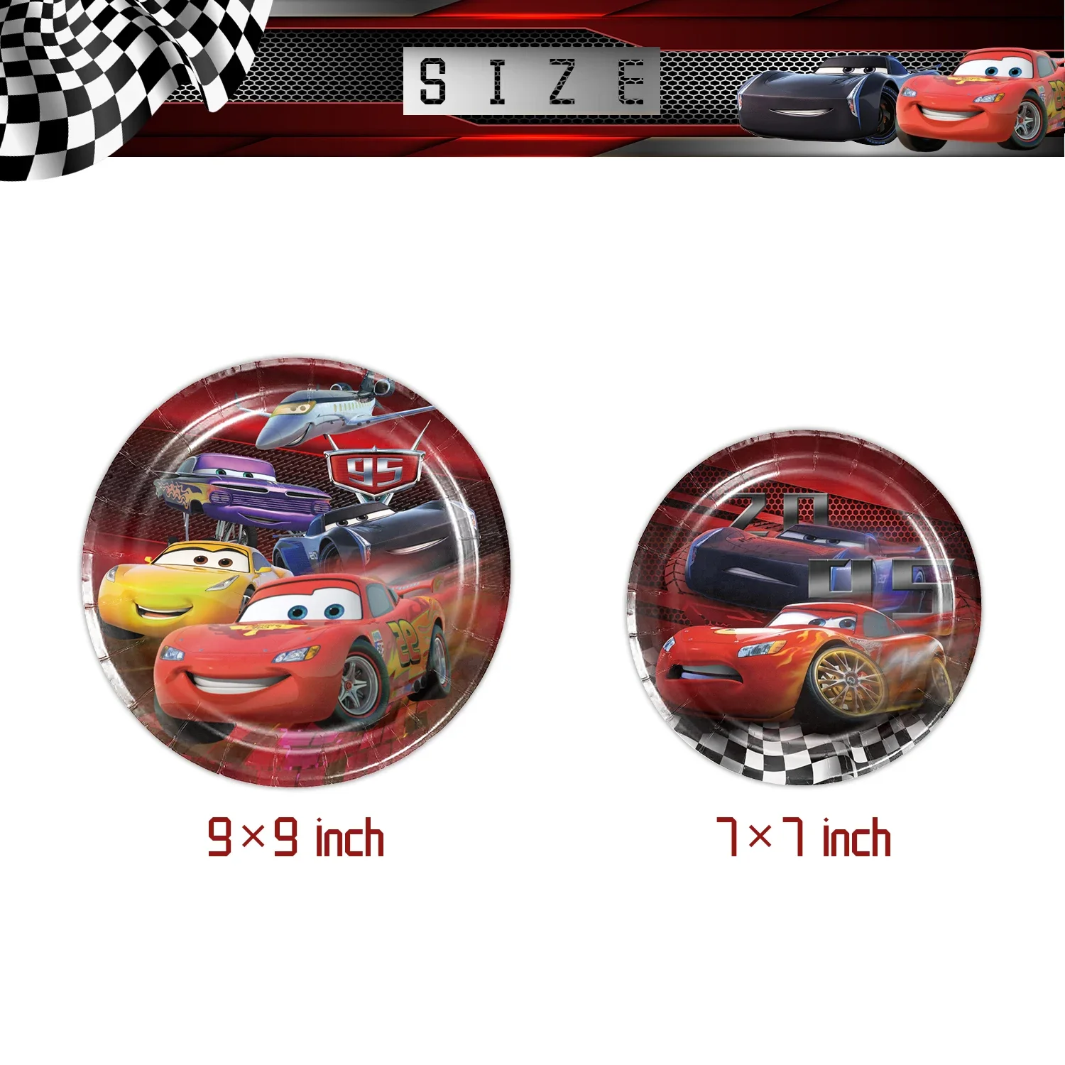 Cars Birthday Party Decorations Kids Favor Lightning McQueen Tablewares Balloon Plates Cups Napkin Racing Car Party Supplies