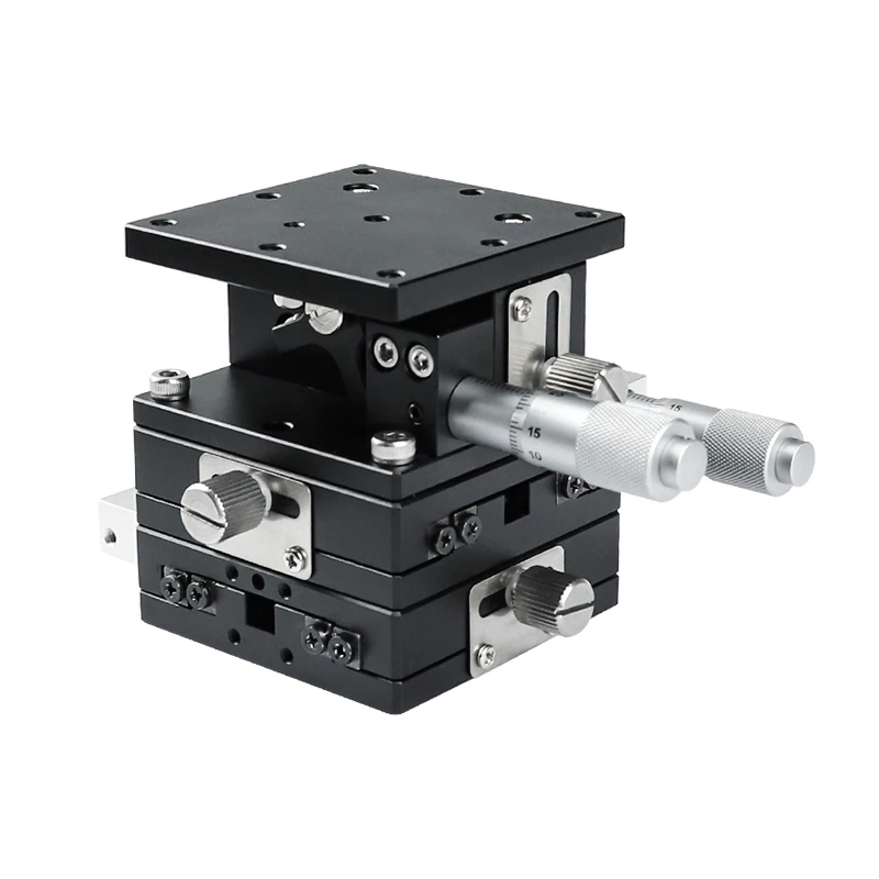 XYZ-Axis Horizontal Lifting Displacement Platform LD40/60 Manual Fine-Adjustment Compact Precision Micro Slide
