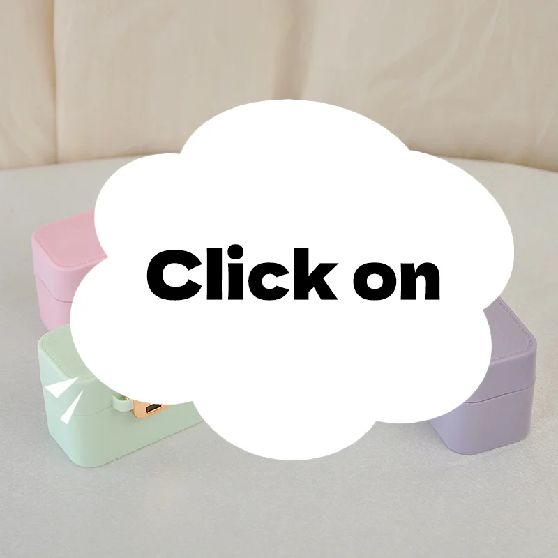 

Mini Jewelry Storage Box Portable Home Travel Earrings Necklace Storage Case For Women Ring Organizer With Mirror Display Case