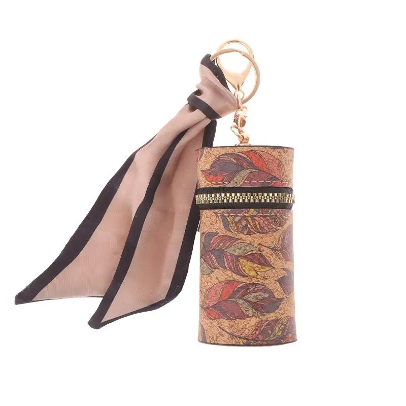 Retro-Print-Münzgeldbörse, tragbare Geldbörse mit Reißverschluss und Schlüsselanhänger, multifunktionale Mini-Aufbewahrungstasche, Lippenstifttasche für Damen, Geschenkidee. – Detail 13