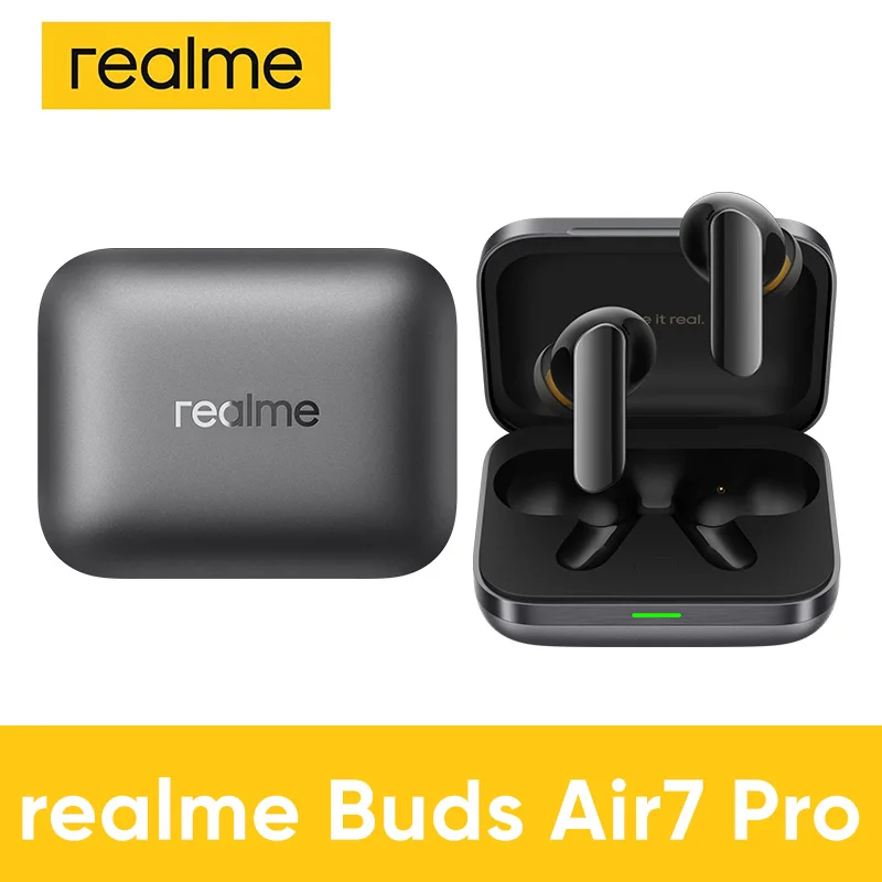 realme Buds Air 7 Pro AI Bluetooth Oordopjes 48 uur Batterijduur hi-res LHDC 5.0 53dB 5000Hz Ruisonderdrukking BT 5.4 IP55 Nieuw