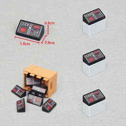 MOC 10PCS 85984 Printed Red Screen Button Pattern Building Blocks Vehicle Car Machine Compatible Accessories Toy Children Gifts