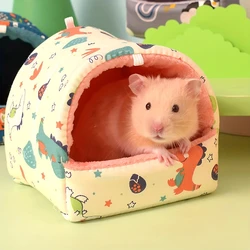 1pc-Hamster Nest Hamster Winter Supplies Cute Pet Bird's Nest with Velvet and Warm Cotton Nest Little Pet Parrot's Nest