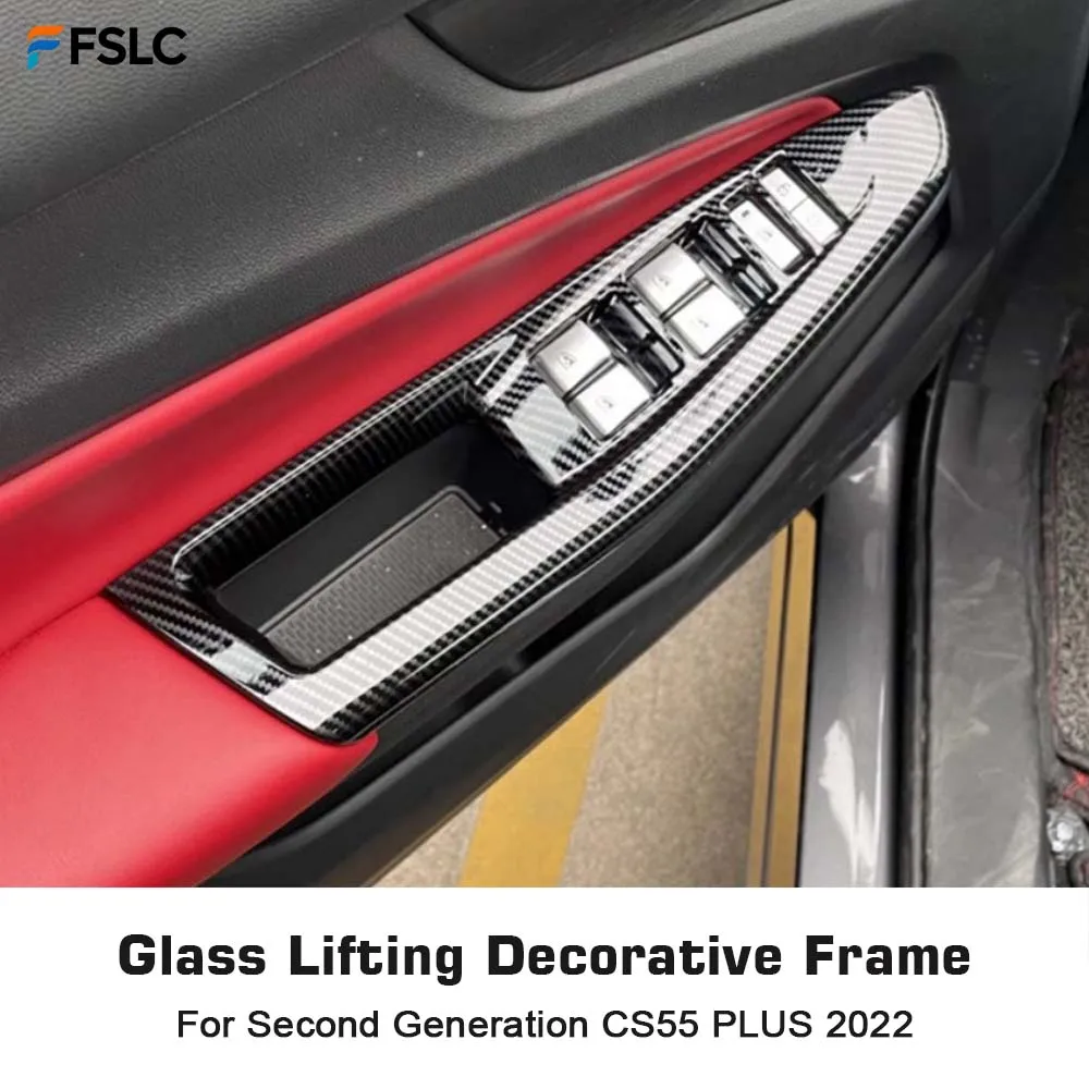 

⭐Genuine⭐ Protective Cover Carbon Fiber Glass Lifting Decorative Frame For Second Generation CS55 PLUS 2022 Cars Accessories