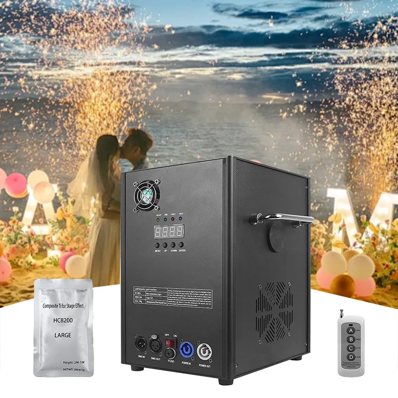 700w Large Pyrotechnics Indoor Cold Spark Firework Machine Stage Effect Dmx Machine for Events Stage Effect Wedding