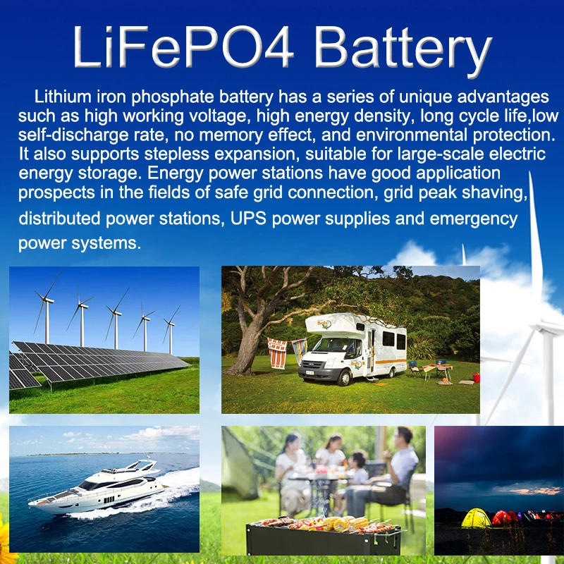 Imagem -05 - Classifique Uma Bateria Lifepo4 Recarregável 3.2v 280ah 12v 24v 48v Fosfato do Ferro do Lítio Prismatic para Barcos do rv Duty