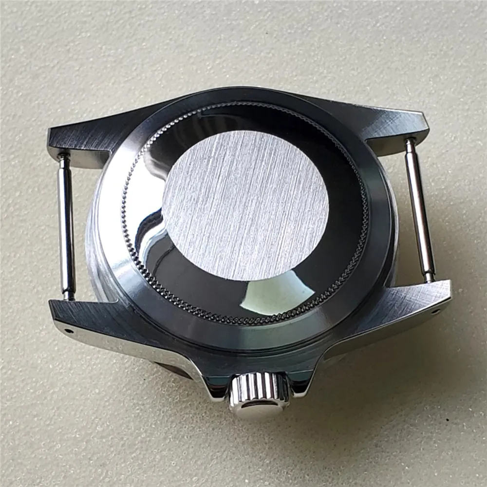 Водонепроницаемые выпуклые зеркальные часы из нержавеющей стали 39,5 мм, ремкомплект часов NH35 NH36