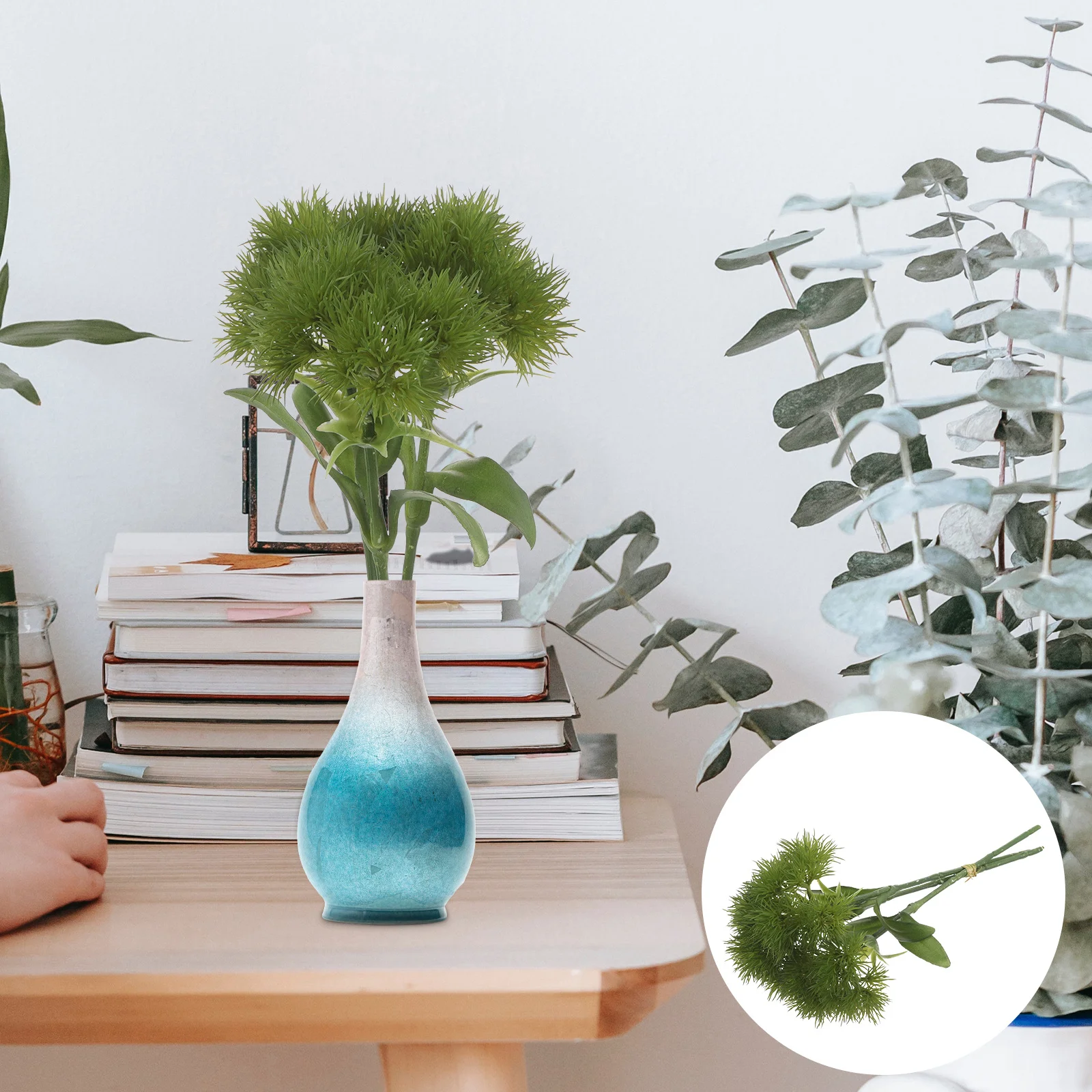 

3Pcs Realistic Faux Plant Decorative Desktop Artificial Plant for Home Office Study Room Decor
