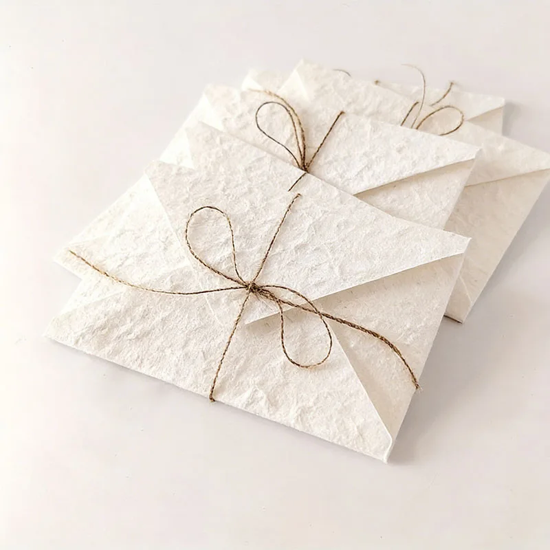 30pcs Retro White Envelopes 250g 11x16cm Wedding Invitation Small Business Storage Bag Postcards Birthday Party Greeting Cards