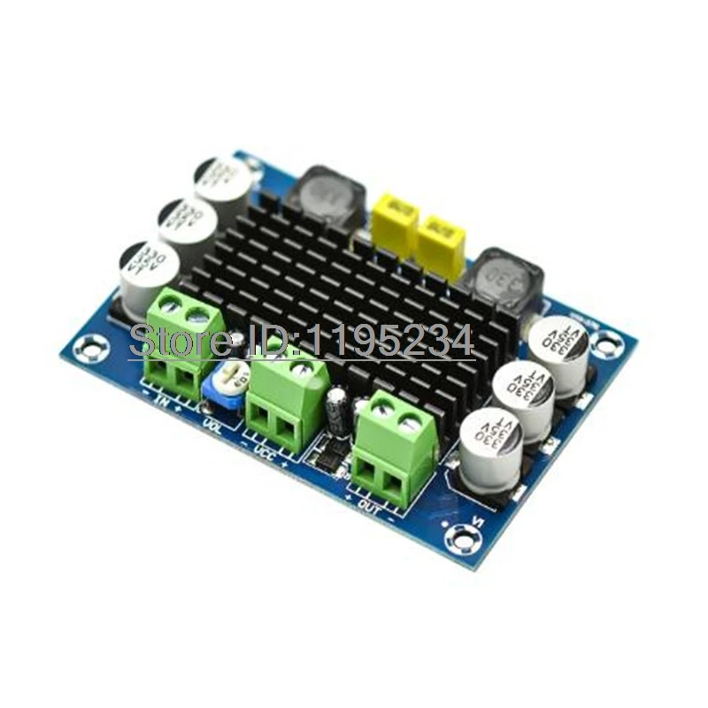 1pcs XH-M542 DC 12-26V 100W  Mono Channel Digital Power Audio Amplifier Board