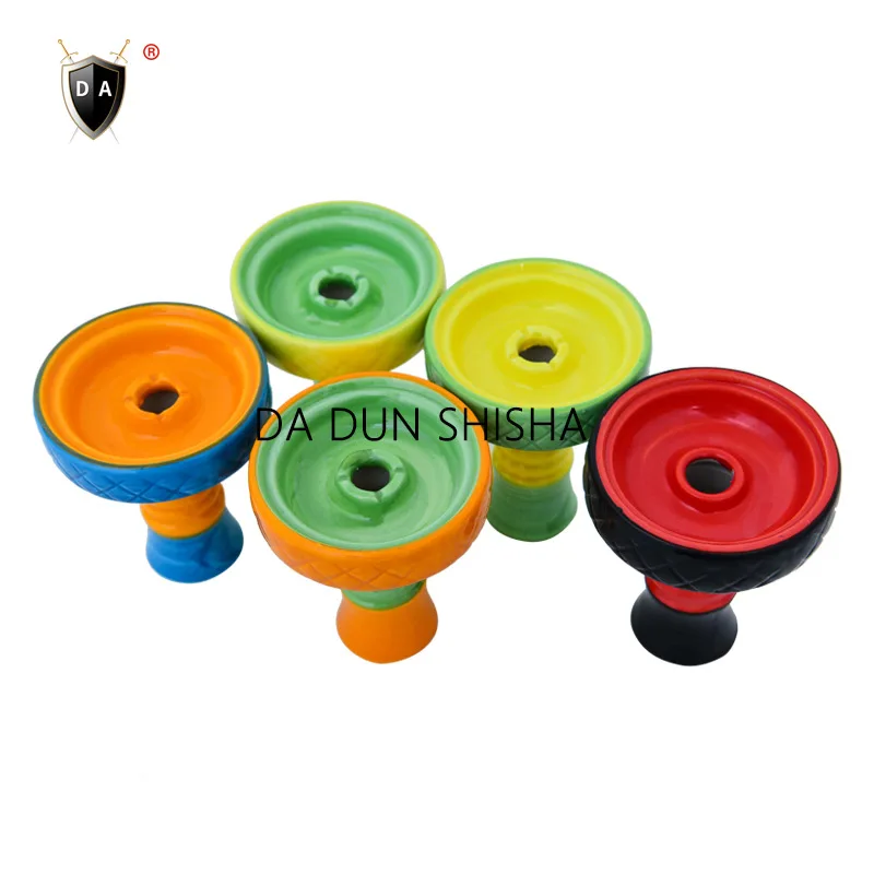 Multi-Colored Shisha Ceramic Bowl for Shisha Tobacco Holder Narguile Sheesha Accessories