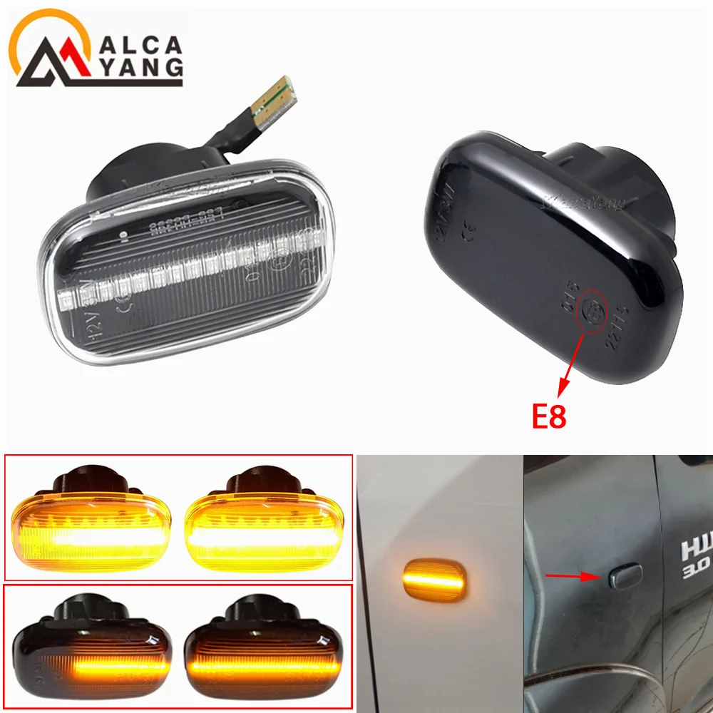 Led Dynamic Side Marker Turn Signal Lights For Toyota Corolla RAV4 Prius Yaris Camry Vios Hilux Allex Avensis Celica Supra Mk4