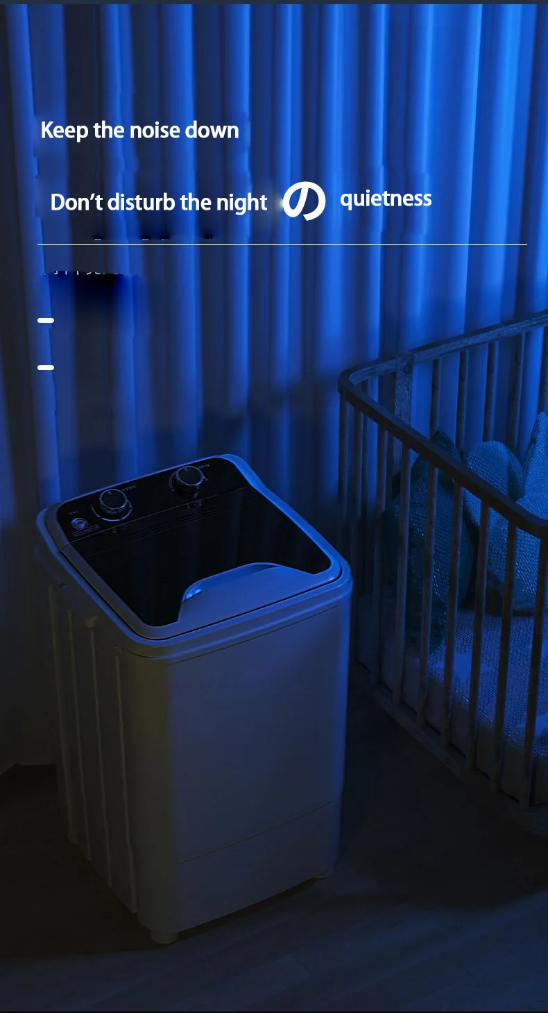 Cheap Mini Washing Machine 7.5kg Single Barrel Baby Clothes with Rotary Dryer Basket