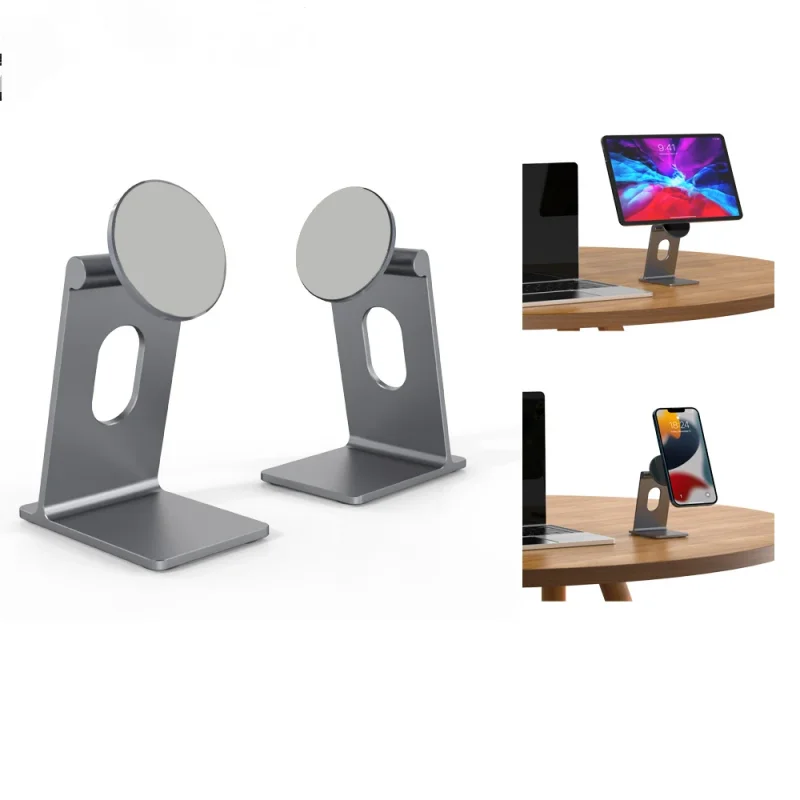 

Magnetic Phone Holder Tablet Stand for iPhone for iPad Magnet Bracket Aluminum Holder Desktop Support Mount for Phone Tablet