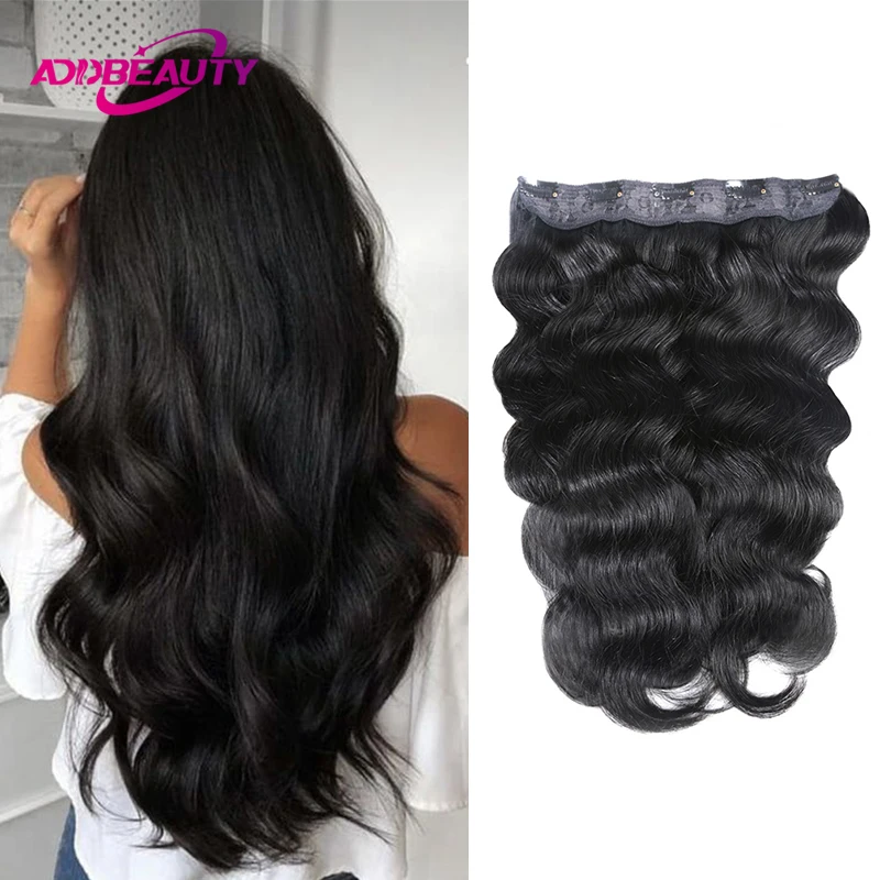 

Body Wave Clip in Hair Extension Human Hair Clip in One Piece Brazilian Remy Hair Women Natural Seamless Extension Hair Clip 613