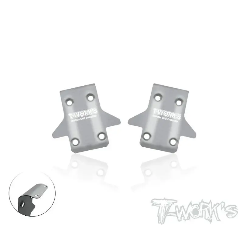 Original T Works TO-235-MP11 Stainless Steel Front Chassis Skid Protector ( Kyosho MP11 ) 2pcs Rc Tool
