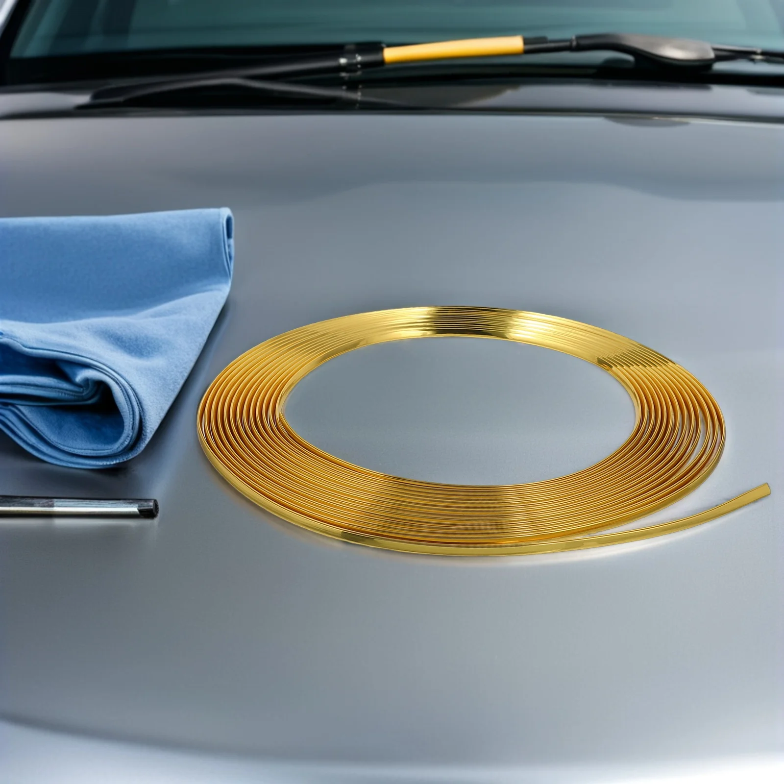 

2pcs Car Interior Trim Strips: Universal Air Vent Decoration Abs Scratch-Resistant Outlet Cover For Suv Truck Easy Installation