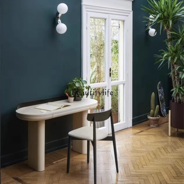 

Nordic style computer desk personalized writing desk Italian paint porch table