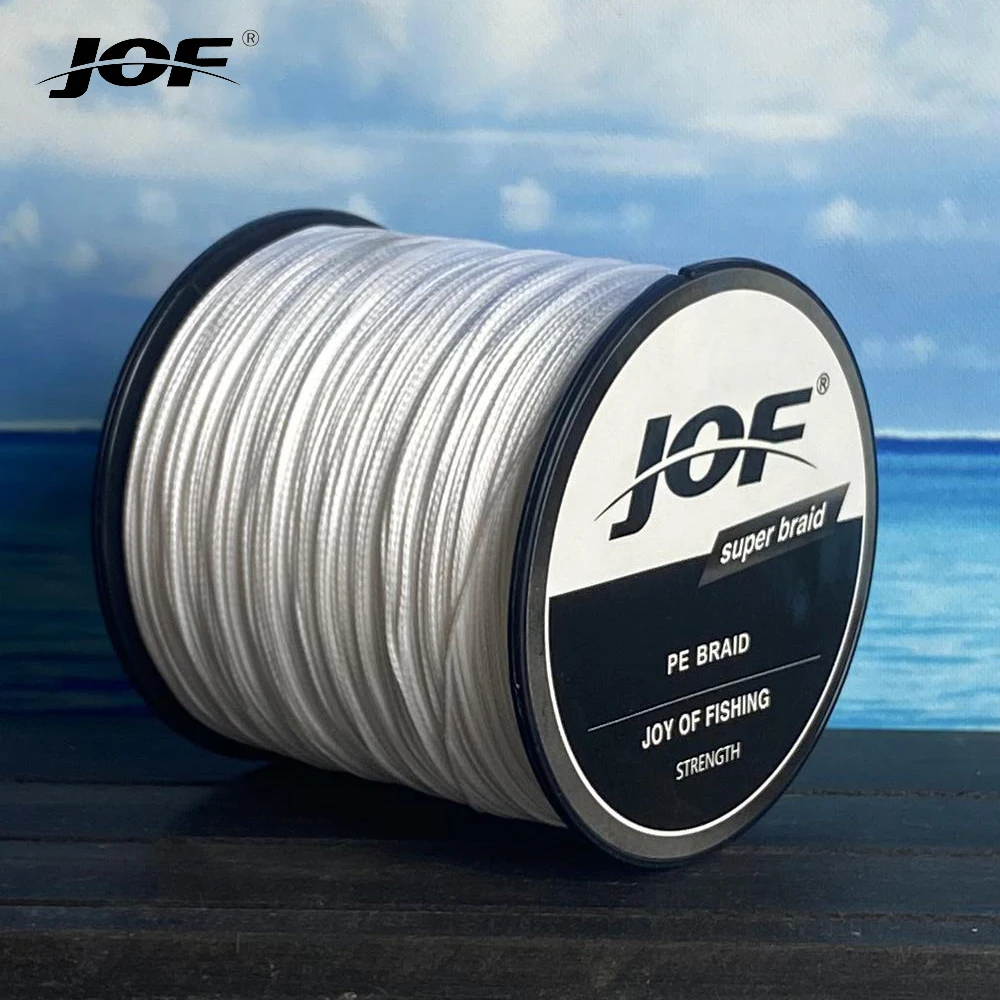 JOF Braided Line 8X 300m 500m 1000m 9 Color All for Fishing Line MaxDrag 100LB Multifilament PE Line for Saltwater Sea Fishing