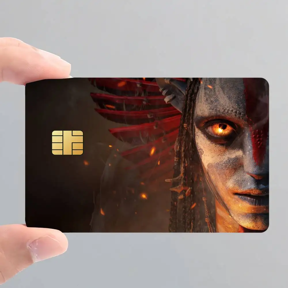 Movie A-AvataR Fire and Ash Poster Credit Card Skin Stickers for Bank Access Protective Film Cover Sticker Surprise Gift