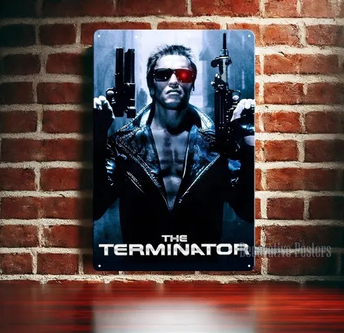 Terminator arnold schwarzenegger Movie Metal Poster Tin Sign - 20x30cm Plate