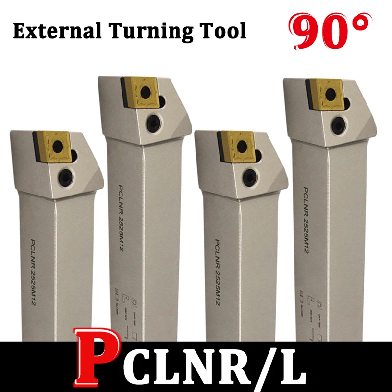 1PCS PCLNR1616H12 PCLNR2020K12 PCLNR2525M12 External Turning Tool Holder PCLNR PCLNL Lathe Cutter Tools For CNMG Carbide Inserts