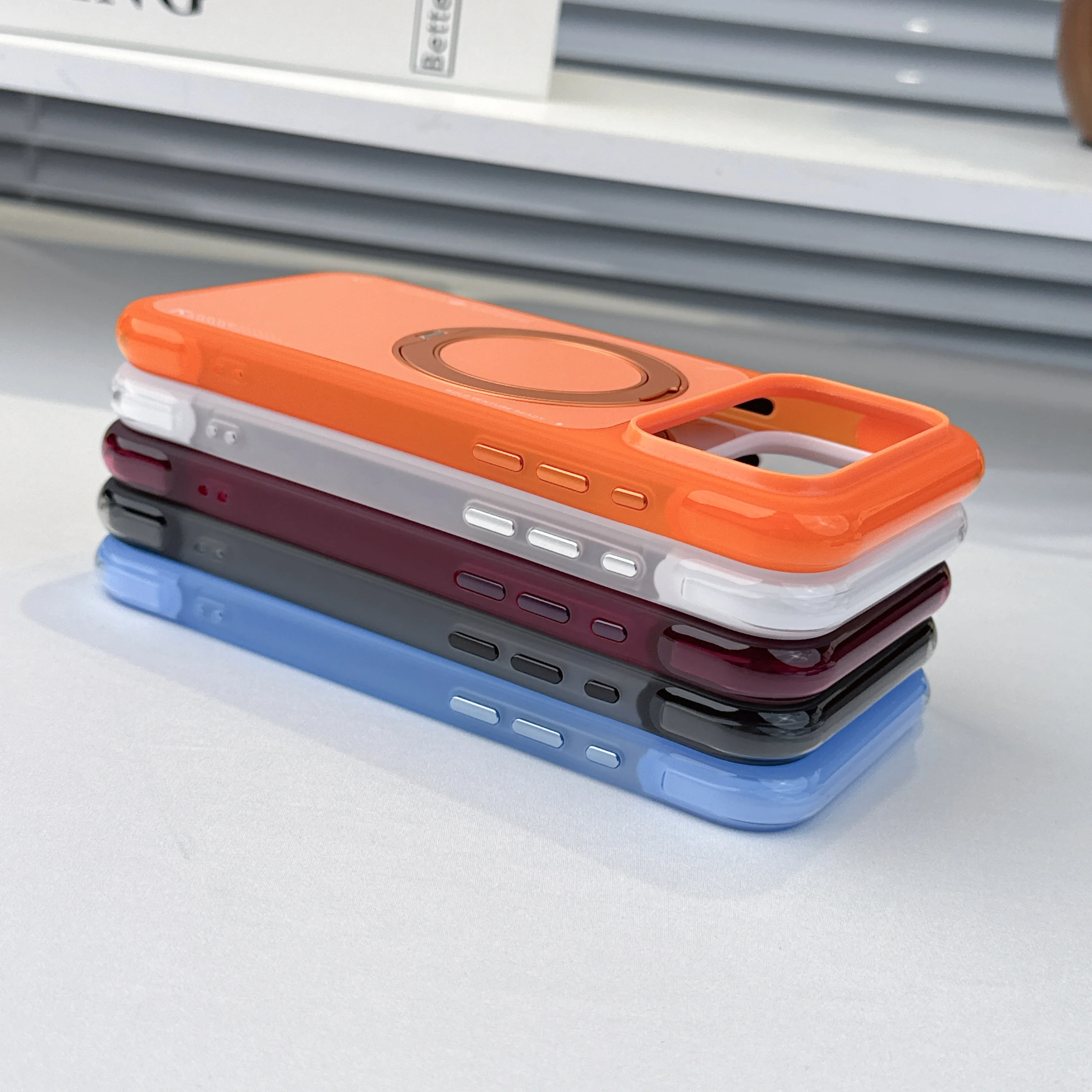360 Rotating Magnetic Bracket Mobile Phone Case for iPhone 18 Pro Max 17 16Pro Skin Feel Practical Full Protection Stand Cover view 6