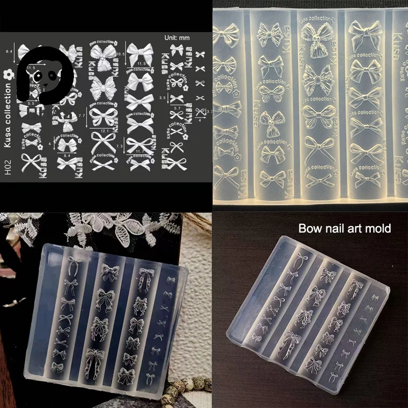 1PC 3D Bowknot Silicone Nail M - đánh giá và giá Nail Art Stamping Kit