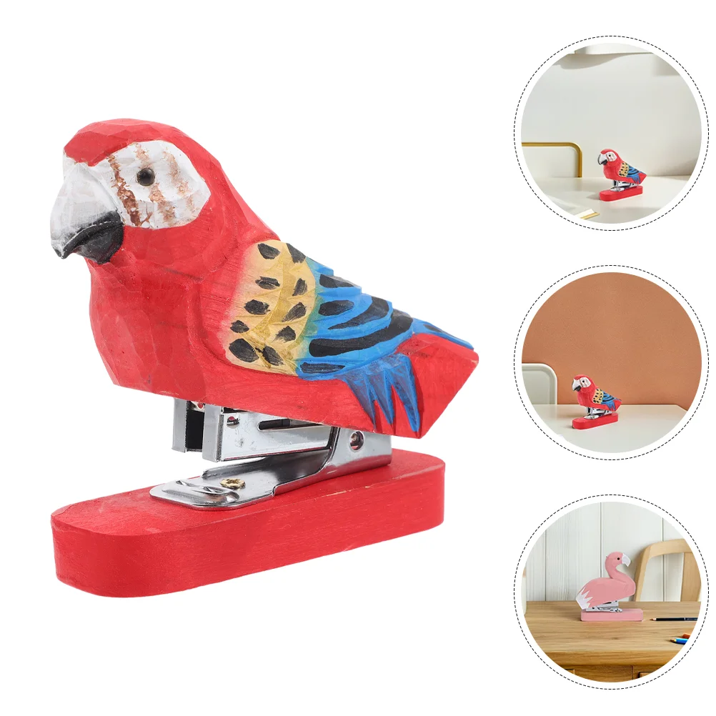 

2 Pcs Mini Stapler Animal Decorative Office Portable Baby Toys Water-soluble Collar