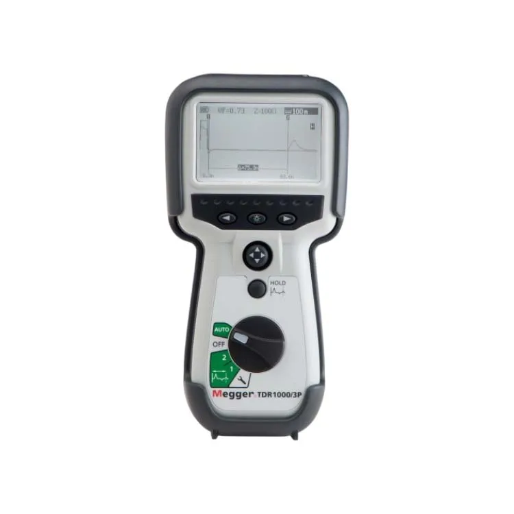 Megger TDR1000/3 Comm s - Handheld Time Domain Reflectometer Cable Fault Locator Fast Pulse  Range Miniature Clips Test Leadset