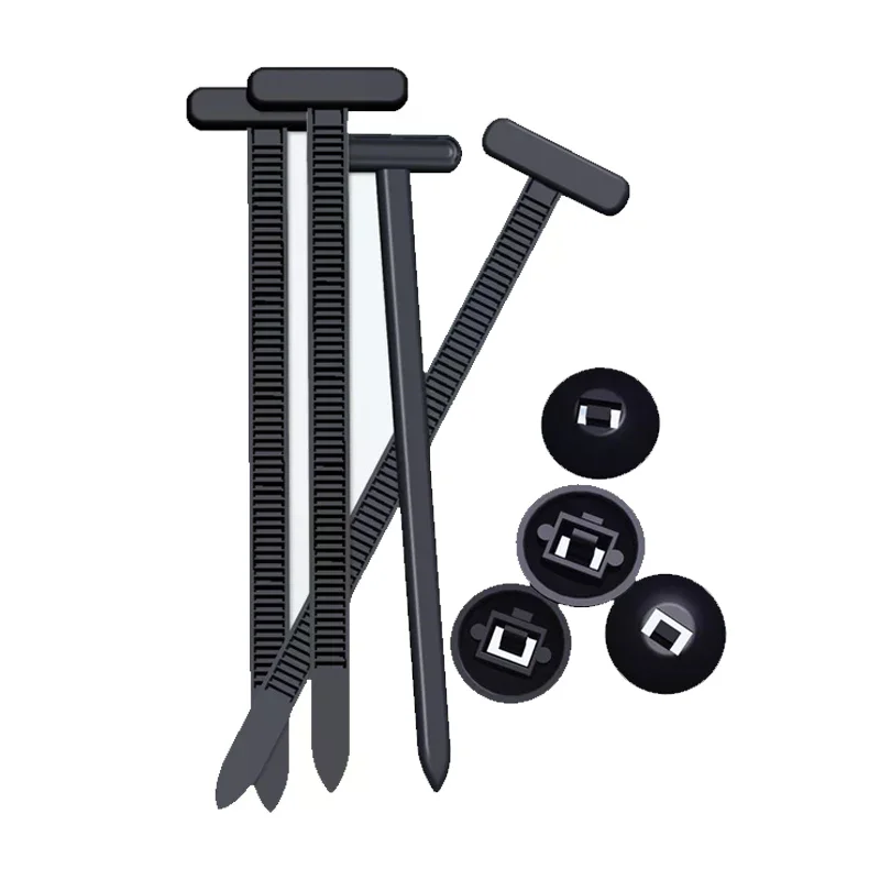 100Pcs Nylon Cable Tie Buckle Auto Fastener Screw Replacement Clip Car Fender Trunk Engine Guard Panel Wire Management Secure
