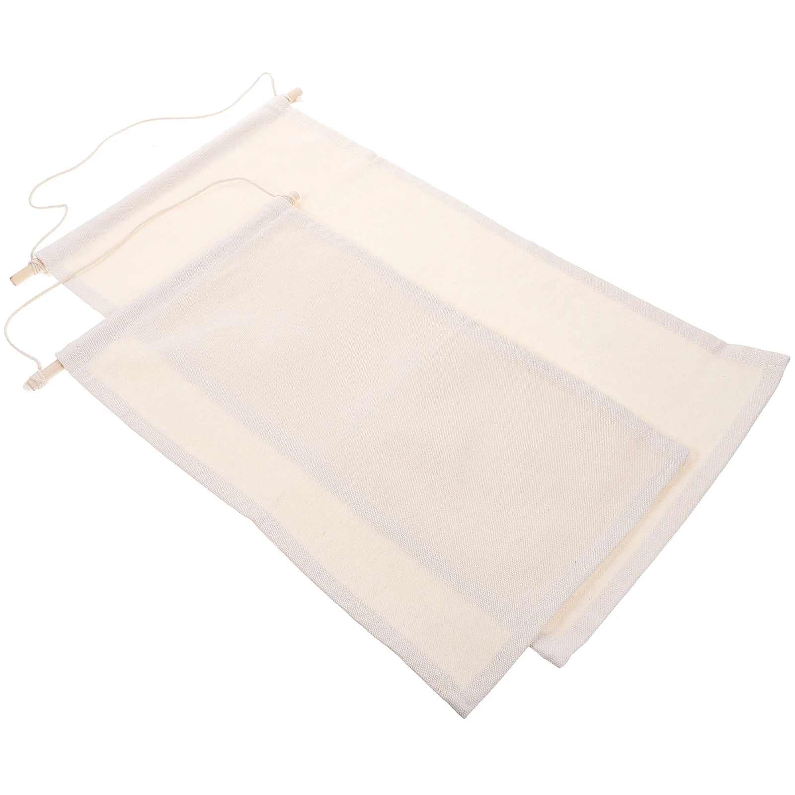 

2 Pcs Storage Box Brooches Collection Banners Polyester Cotton Wall Hanging Display