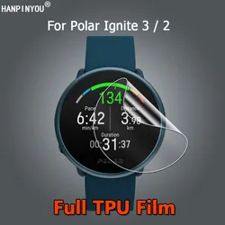 10Pcs For Polar Ignite 3 2 Smart Watch Ultra Clear Slim Repairable Soft TPU Hydrogel Film Screen Protector -Not Tempered Glass
