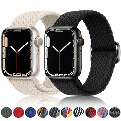 Armband für Apple Uhren armband 44mm 40mm 45mm 41mm 49mm 38mm 42mm elastisches geflochtenes Armband iwatch Serie 7 se 5 6 8 ultra 49mm Band