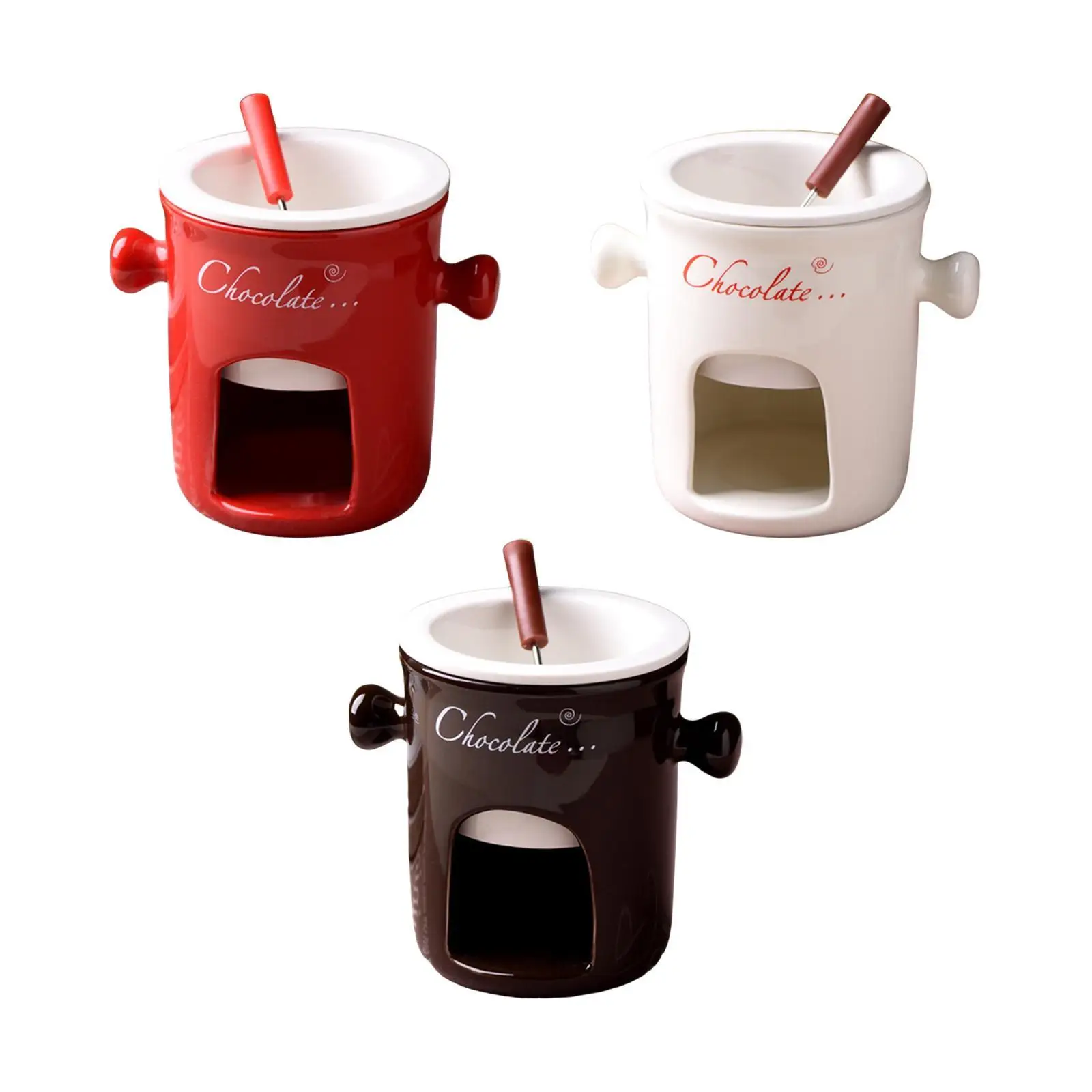 Chocolate Fondue Pot Chocolate Fondue Mug for Anniversary Engagement Dinner