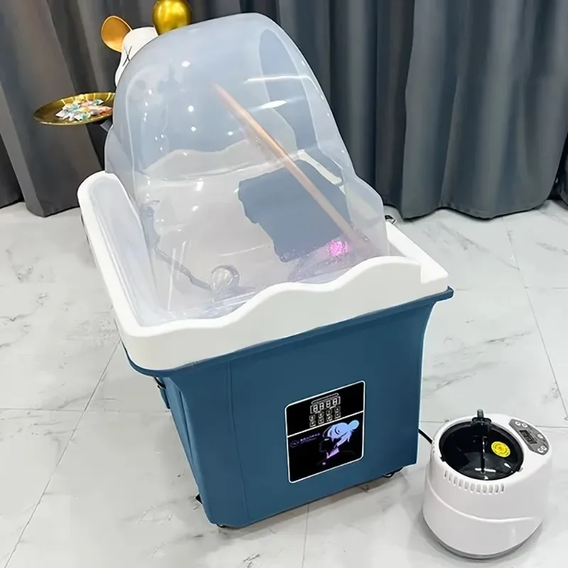 

Water Circulation Shampo Chair Shower Portable Nourishing Head Spa Chair Professional Movable Cadeira De Barbearia Furniture
