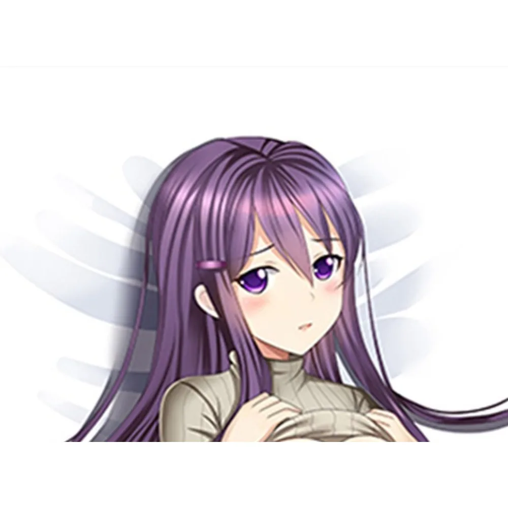 Doki Doki Literature Club Yuri Printed Long Pillow Cover Anime Home Decor Collectible Gift