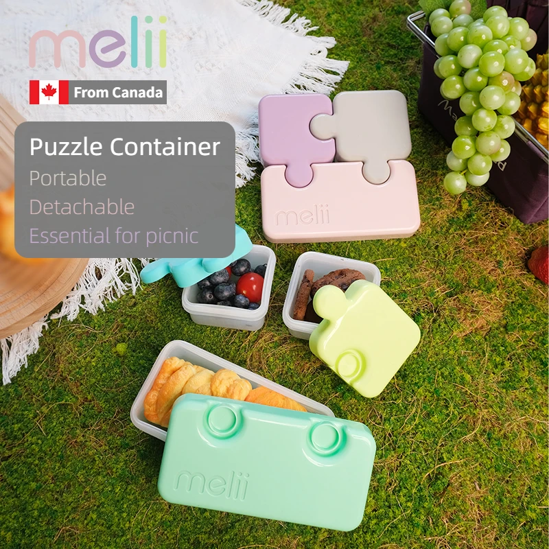 Melii Puzzle Container Fruit Lunch Box Picnic Box Storing Fruits