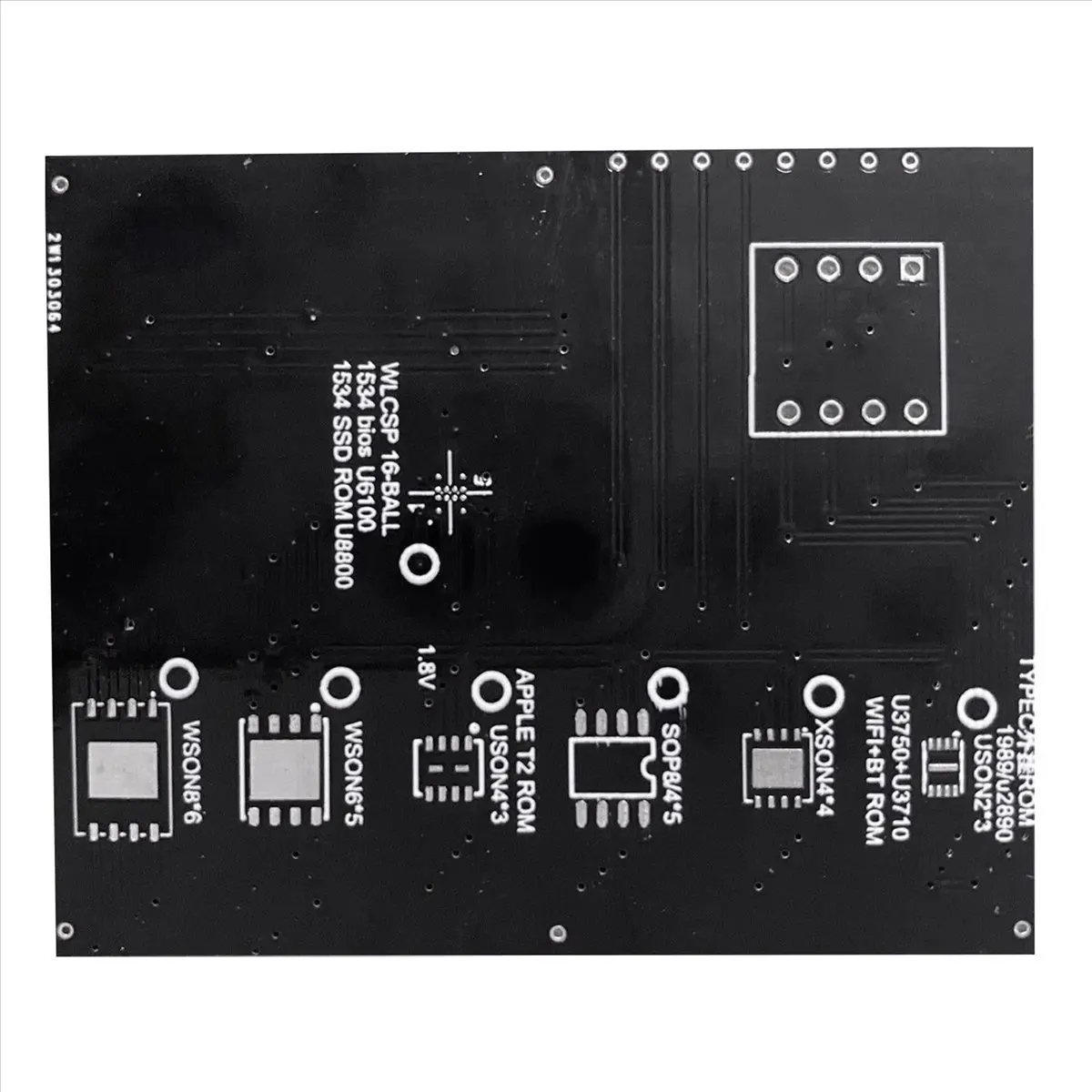 Prise de lecture et d'écriture de la puce A59E T2 pour support de ROM T2 SSD Type-C