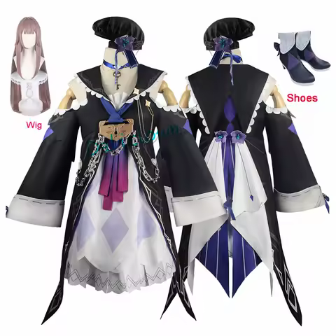 Honkai Star Rail Cosplay Herta Outfit Anime Game Plus Size Lolita Dress Uniform Shoes Wig Cosplay Party Halloween Costume Women