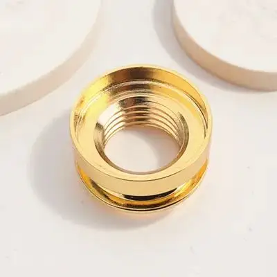 

3 Pcs Golden Ring Guitar Strap Button End Pin Jack Stereo Plug Endpin Acoustic Replacement