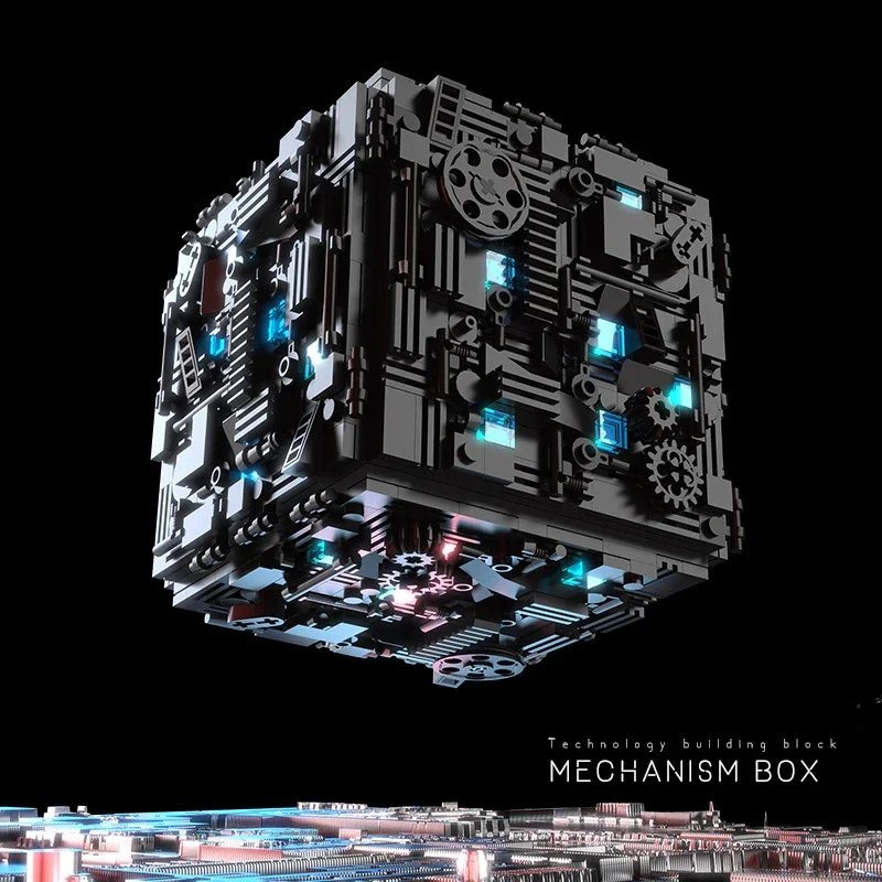 Mechanism Decryption Box Building Block Assembly Toy Building Blocks Secret Base Adult High Difficulty Boy Puzzle Universal