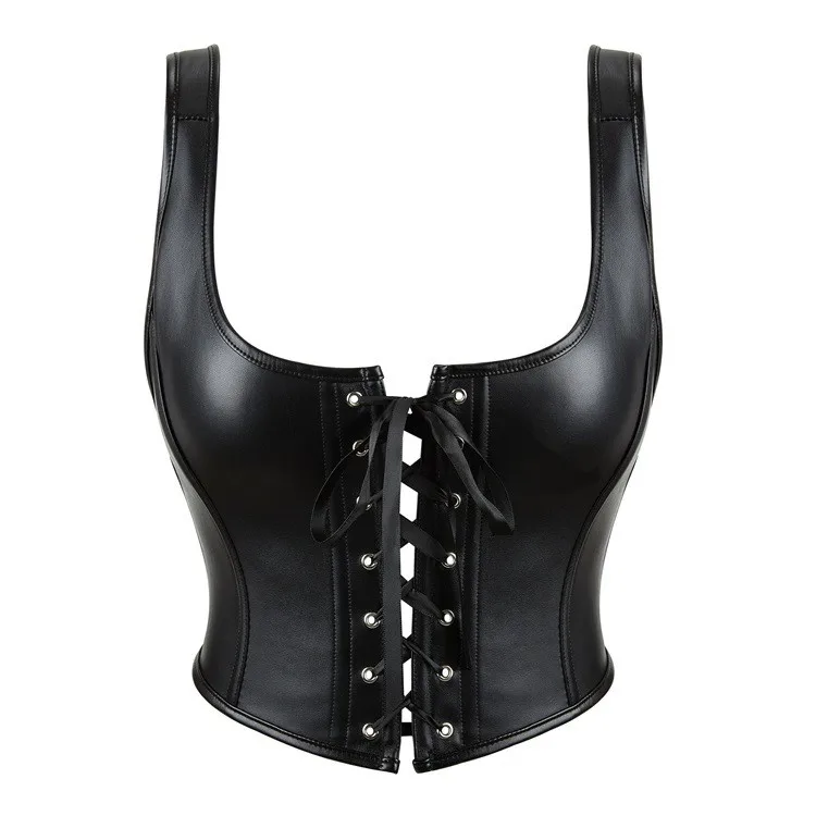 Women Gothic Underbust Corset Waist Trainer Slimming Bustiers Lingerie Shapewear Bones Basques Body Shaper
