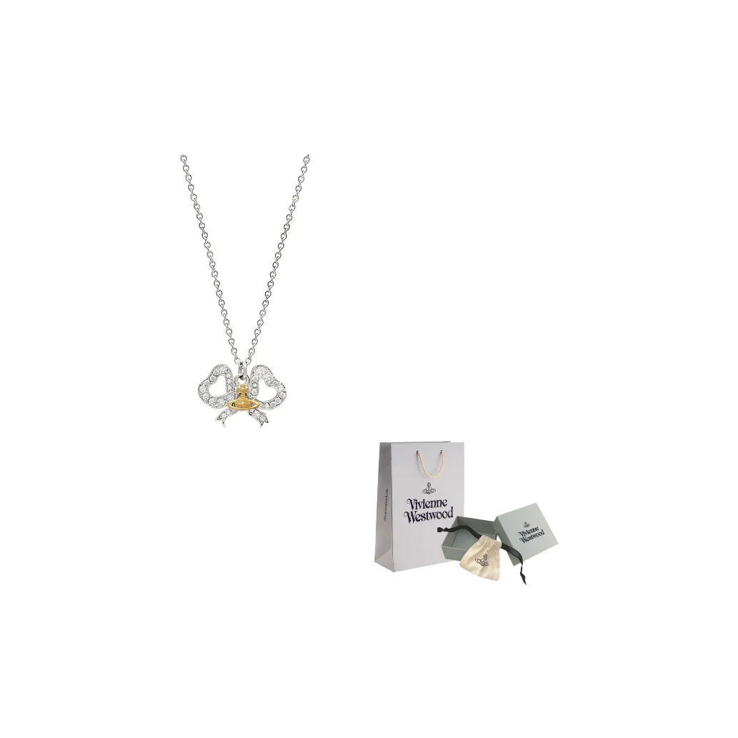 

Vivienne Westwood Pre Owned Rigoberta Bow pendant Necklace 8053195291946