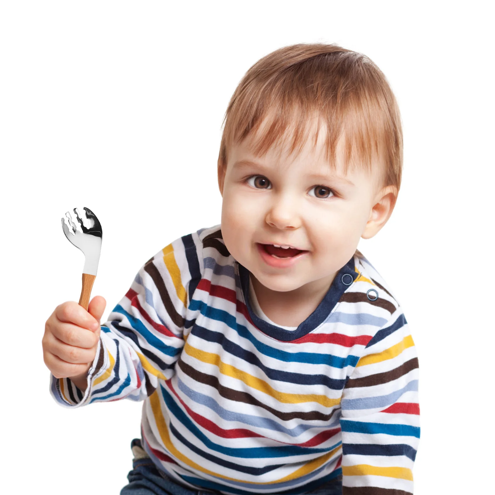 

6Pcs Adaptive Fork Head Stainless Steel Detachable Replacement Parts Utensil Replacement for Family Daycare