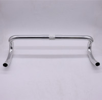 road bicycle handlebar 25.4mm * 380MM / 420mm Anode silver polish black  Aluminum racing road bike  bent bar bicycle handlebar