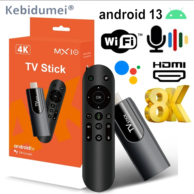 

ATV WIFI 2.4G 5.8G TV Stick Android 13 Stick HDR Set Top OS 4K 1080P WiFi6 For Google YouTube NETFLIX Network Media Player ﻿