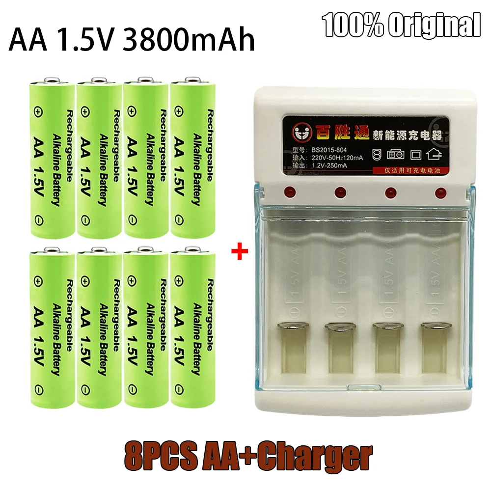 1.5V AA NI MH Rechargeable AA Battery Alkaline 3800mAh For Torch Toys Clock MP3 Player Replace Ni-Mh Battery