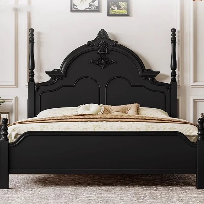 Sleeping European Bed Sun Simple Nordic Beauty Design Modern Bed Luxury Queendouble Baby Castle Wooden Cama Office Furniture